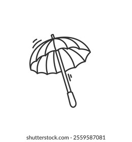 doodle umbrella illustration sketch icon