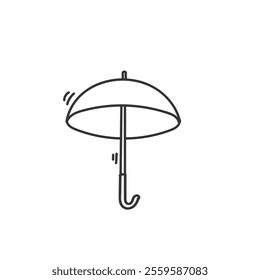 doodle umbrella illustration sketch icon