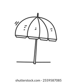 doodle umbrella illustration sketch icon