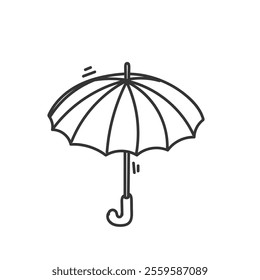 doodle umbrella illustration sketch icon