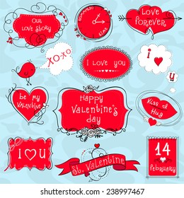 Doodle Valentine frames