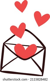 Doodle valentine's day element collection