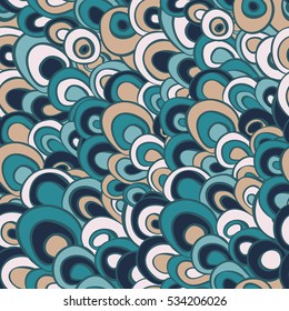 Doodle vector abstract seamless pattern, colorful background