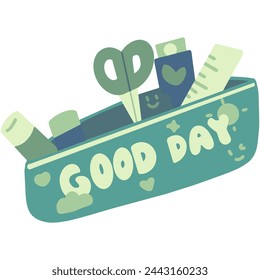 Doodle Vector Art EPS file 3000*3000 300dpi. A flexible container typically made of fabric, leather, or plastic, used for carrying items such as groceries, personal belongings, or luggage.