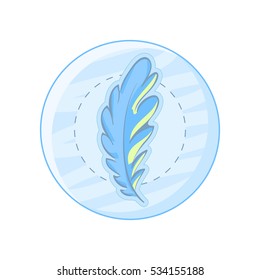 Doodle vector cartoon round icon