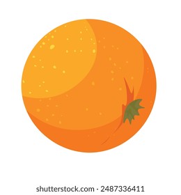 Doodle vector clipart. Bright and juicy orange. Easy to change color.