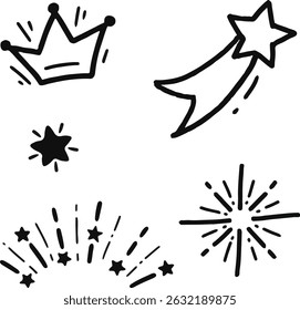 doodle vector collection of swishes, swashes, swoops.