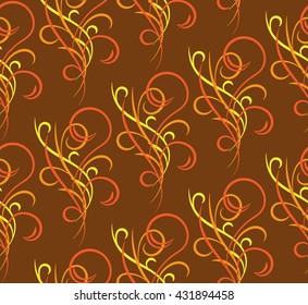 Doodle vector color abstract handdrawn seamless ornament