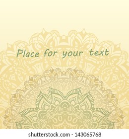 doodle vector floral background