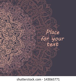 doodle vector floral background