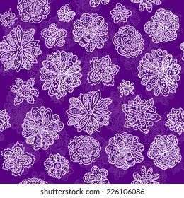 doodle vector floral seamless wallpaper background pattern design