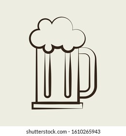 Doodle Vector Icon, Beverage Design Theme