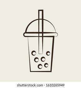 Doodle Vector Icon, Beverage Design Theme