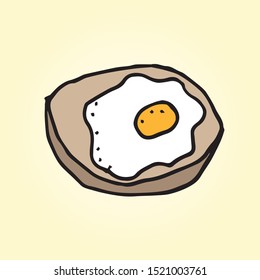 Doodle vector. Icons, background, ornament. Colored elements for logo, label, menu, cafe shop. Flat hand drawn isolated items.