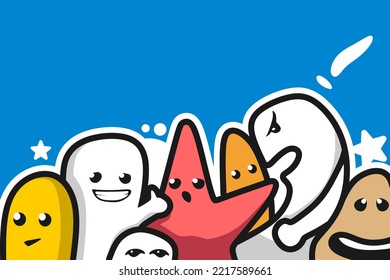 doodle vector illustration, cartoon doodle