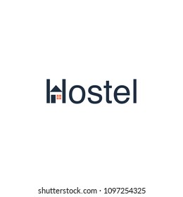 Doodle vector illustration of man with backpack and map in hands who is looking for hostel. Concept of low-cost budget traveling and hostel accommodation for web banners, hero images, printed material