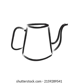 Doodle vector illustration of a milk pan
