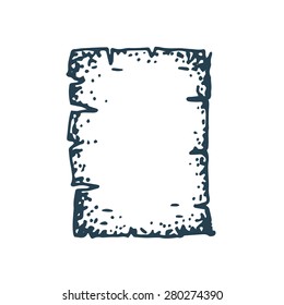 Doodle vector illustration old paper