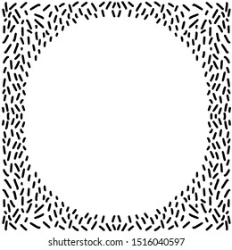 Doodle vector pattern black lines line segments hand-drawn pattern, dashed dotted grid, dash black lines on white background, abstract with markers