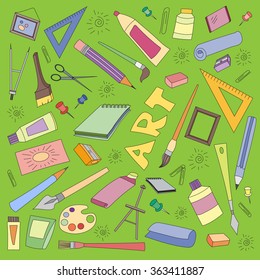 Doodle vector set of art