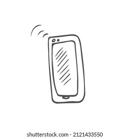 Doodle Vector Single Sketch Smartphone
