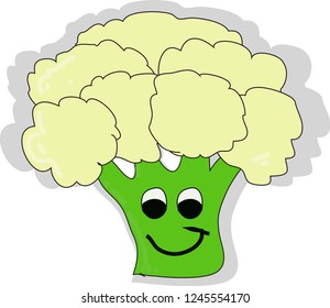 Doodle Vegetable cauliflower simple style