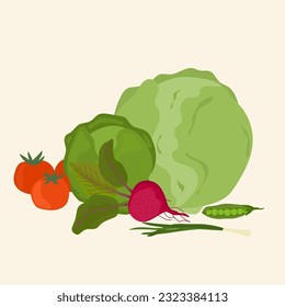 Doodle Vegetable Vegan Vegetarian Healthy Organic Vegan Vegetable Village Harvest Market Food Icon