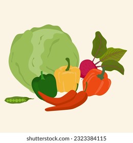 Doodle Vegetable Vegan Vegetarian Healthy Organic Vegan Vegetable Village Harvest Market Food Icon