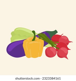 Doodle Vegetable Vegan Vegetarian Healthy Organic Vegan Vegetable Village Harvest Market Food Icon