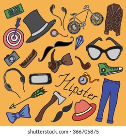 Doodle vektor hipster