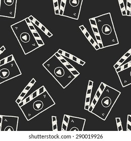 doodle video play seamless pattern background