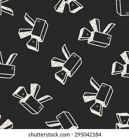 Doodle Video recorder seamless pattern background