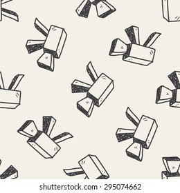 Doodle Video recorder seamless pattern background