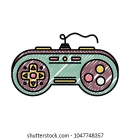 doodle videogame console control with button design