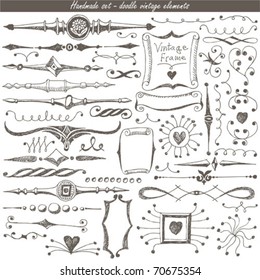 doodle vintage set