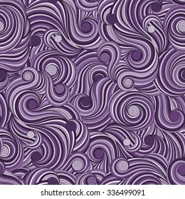 Doodle violet  seamless background. Hand drawing doodle. Doodling pattern.