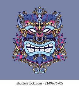 doodle virtual statue illustration perfect for design