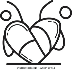 Doodle-Freiwilligensymbol-Umriss