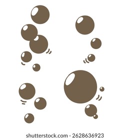 Vector de ilustración de burbuja de agua Doodle