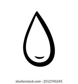 Doodle gota de agua. Ilustración vectorial dibujada a mano de gotitas o lágrimas. Vector para impresión, Web, móvil e infografía