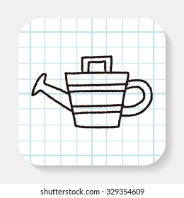 doodle watering can