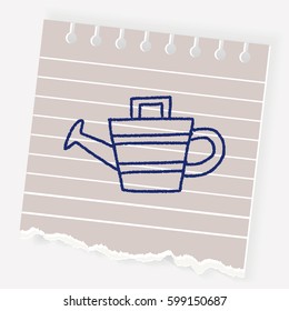 doodle watering can