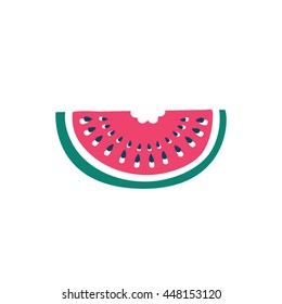 Doodle watermelon. hand drawing fruit. vector print with watermelon. isolated on white background. vector illustration
