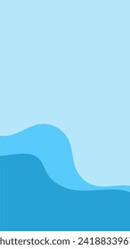 Doodle wave for story background. vector