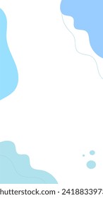 Doodle wave for story background. vector