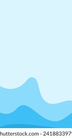 Doodle wave for story background. vector