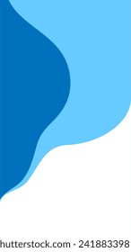 Doodle wave for story background. vector