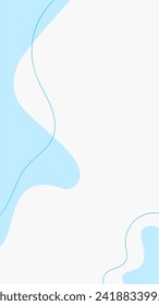 Doodle wave for story background. vector