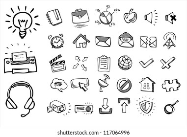 doodle web icons