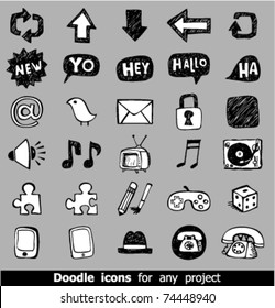 Doodle web icons